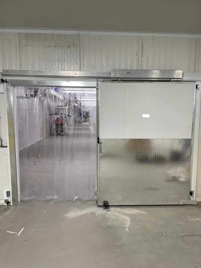 Walk in Cooler Sliding Door 60”x 84“ Prehung with Jamb Sandwich Frame and Header